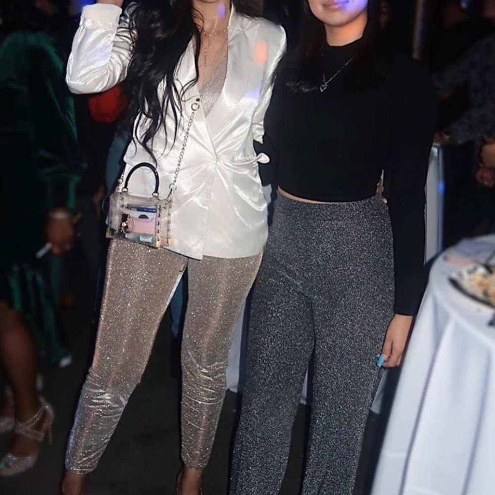 Glitter pants- Dark Gray
